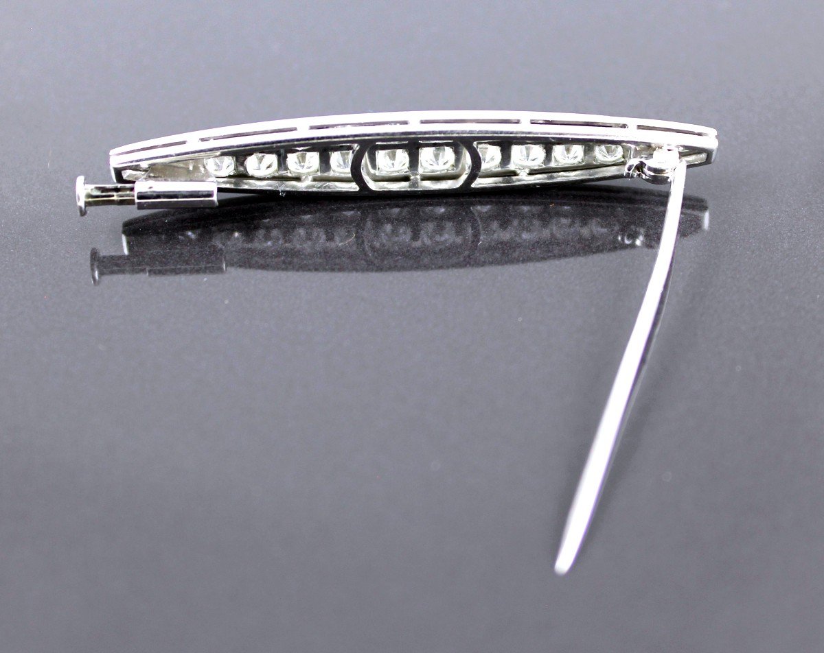 Gold And Diamond Brooch +/-1.65 Ct-photo-4