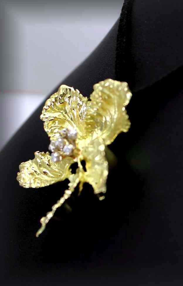 Gold And Diamond Pendant - 20 G 20 Solid - 4.5 Cm -photo-3
