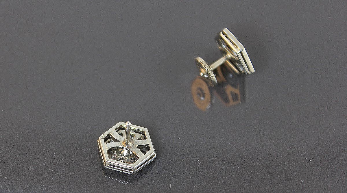 Boucles d'oreille diamants- Art déco-photo-1
