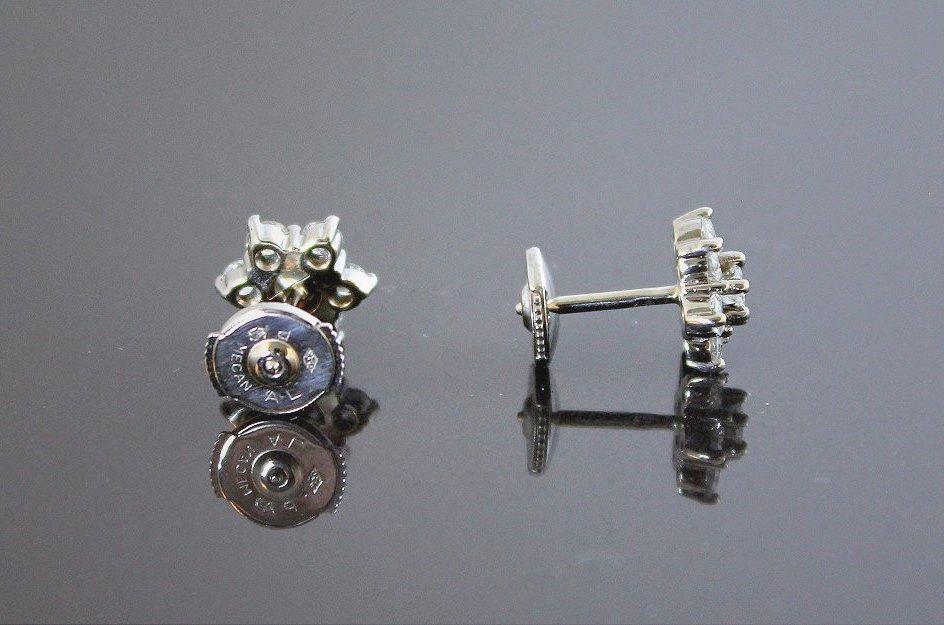 Gold And Diamond Earrings (total +/-0.94 Ct) - Alpa System-photo-4
