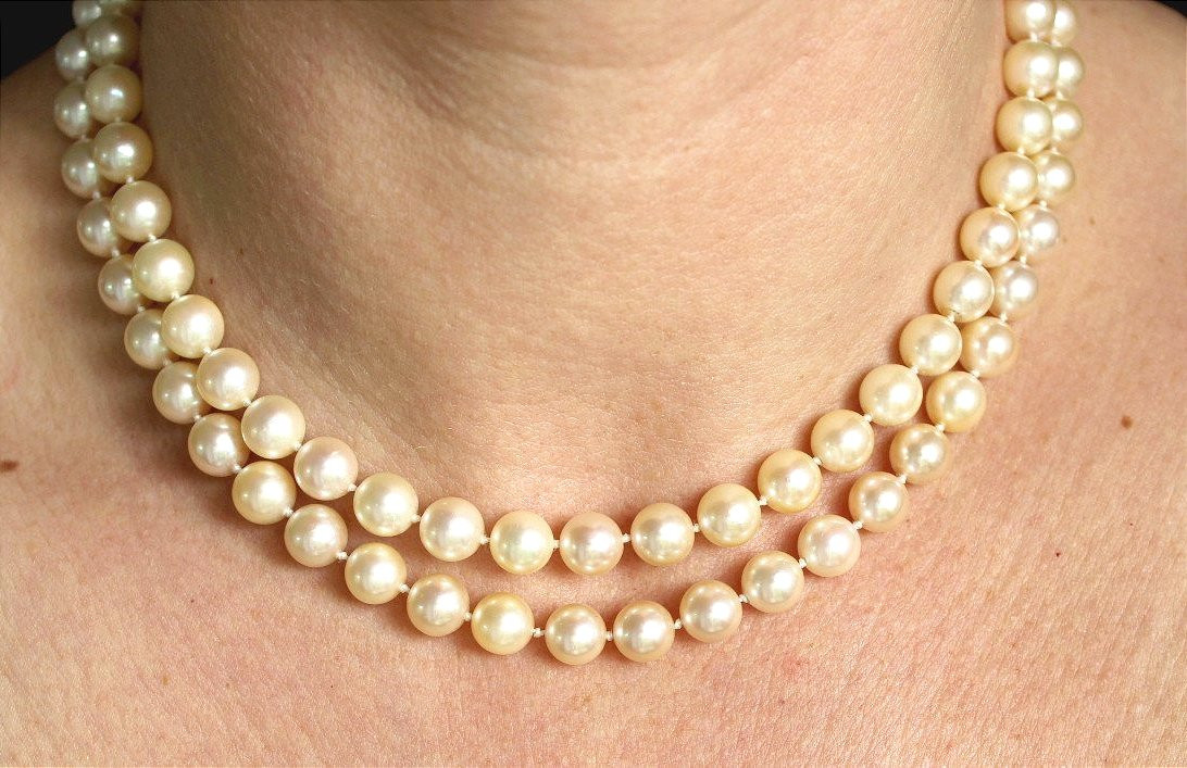 Akoya Cultured Pearl Necklace 7.8 Mm
