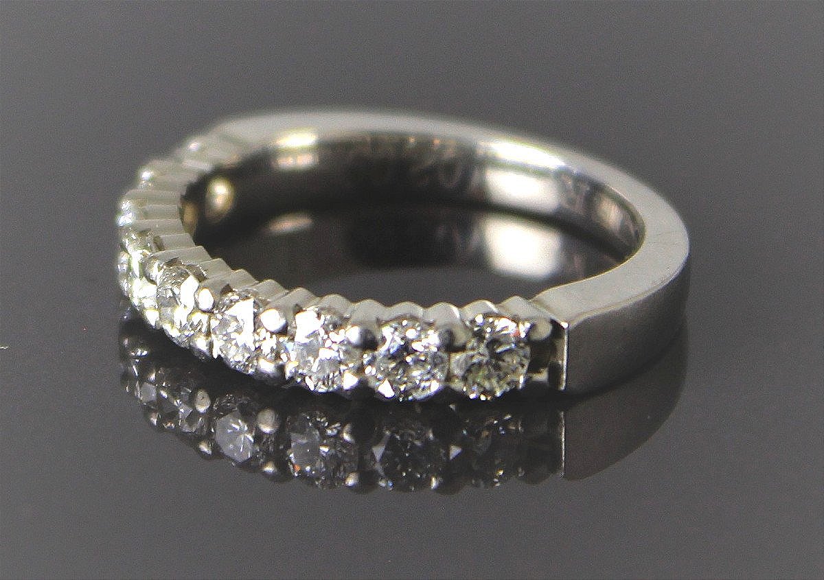 Alliance platine et  diamants - +/-0.90 ct-photo-3