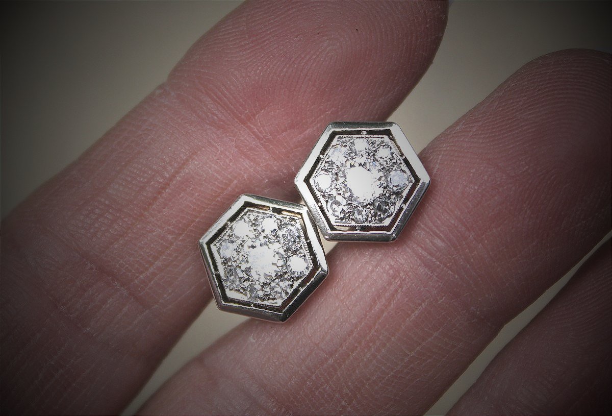 Art Deco Earrings - Diamonds +0.80 Ct-photo-2