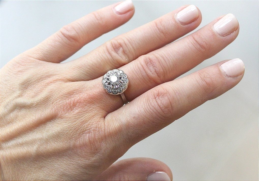 Gold And Diamond Ring - Total +/-0.87 Ct-photo-3