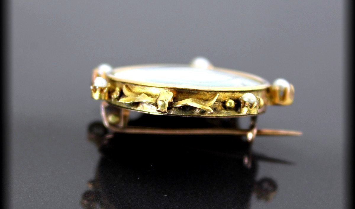 Broche or XIX ème-photo-4