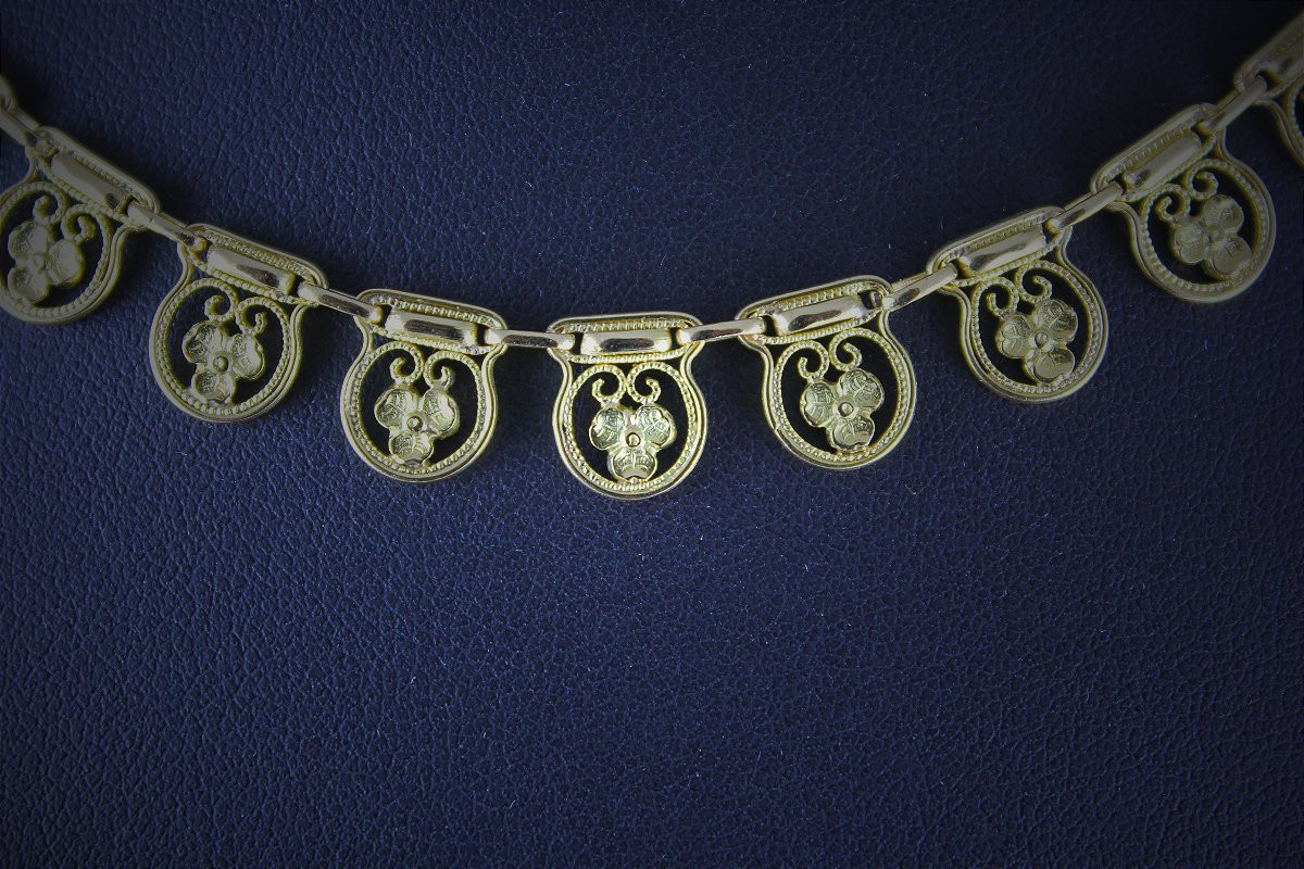 Collier or 16.30 g - vers 1900-photo-2