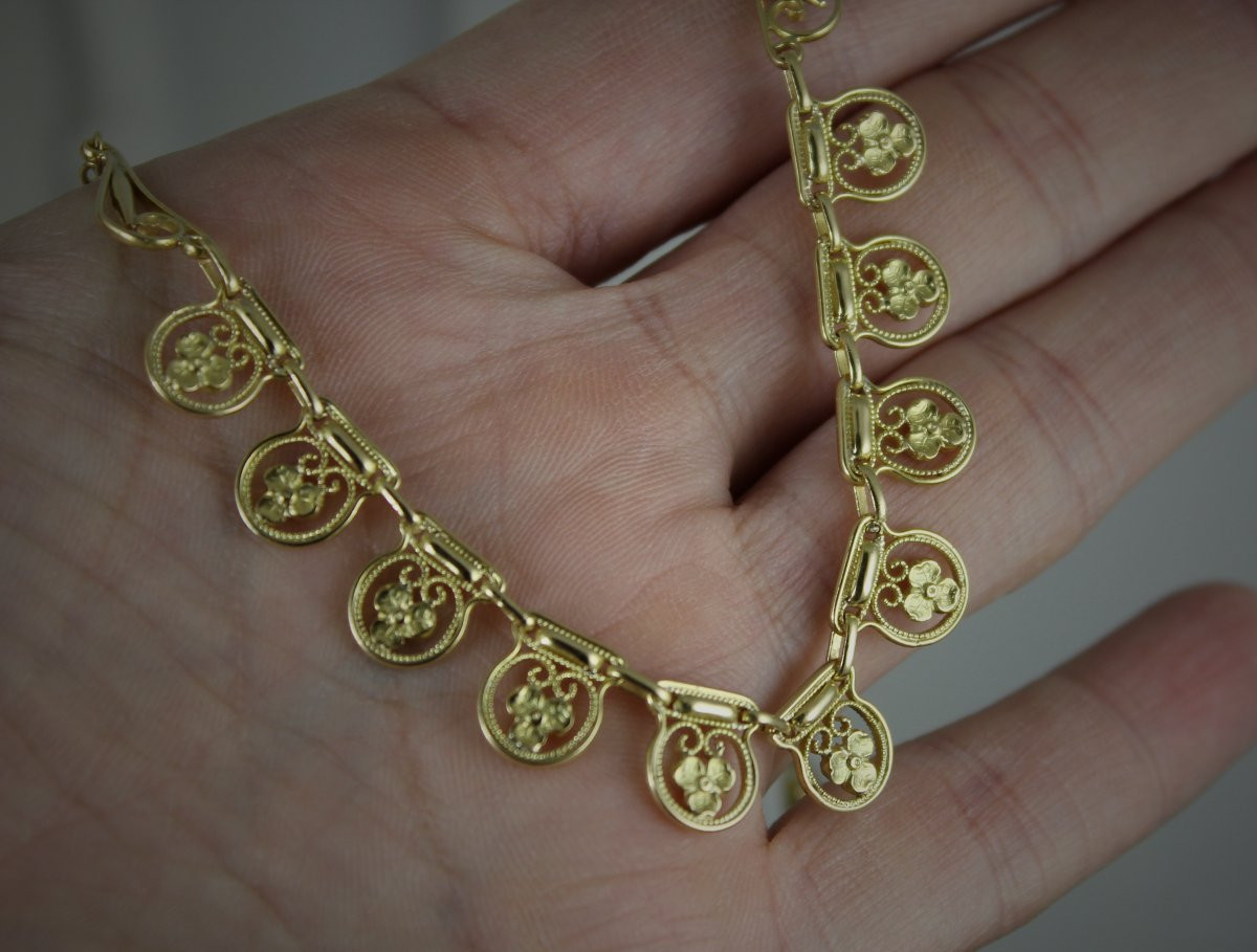 Collier or 16.30 g - vers 1900-photo-2