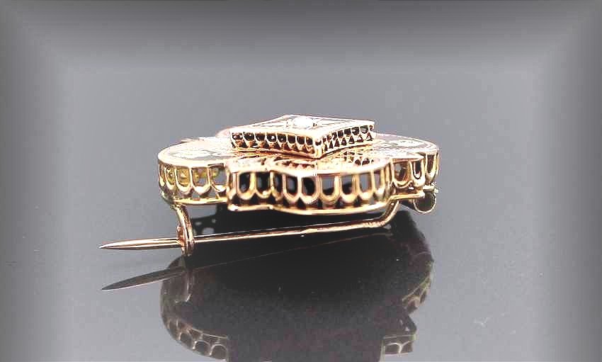 Gold Brooch - Late 19th Century-photo-3