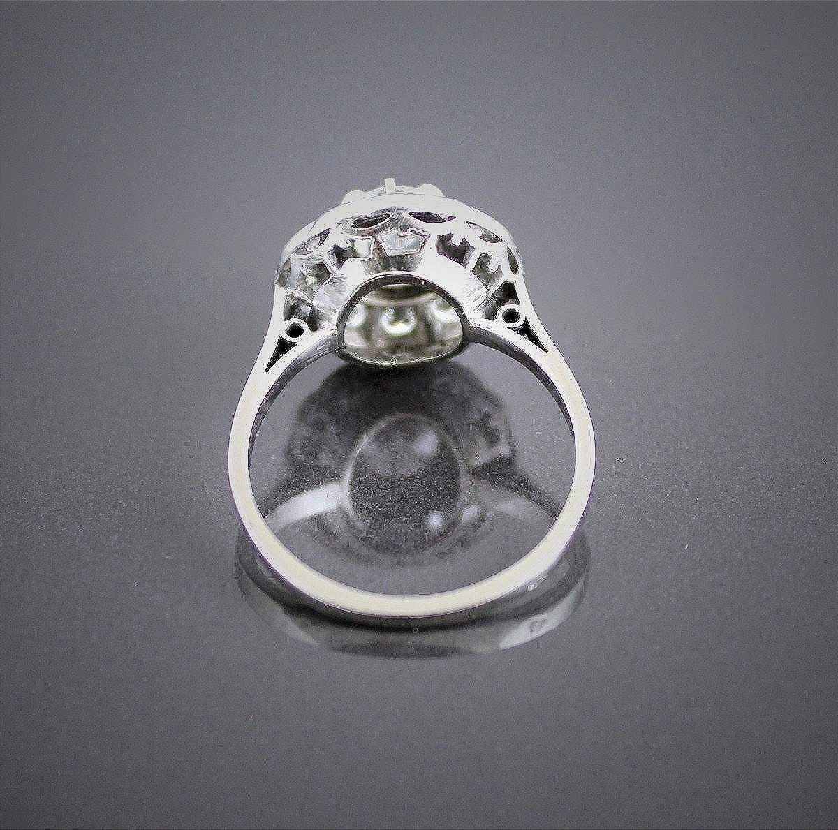 Gold And Diamonds Ring +/-0.87 Ct-photo-4