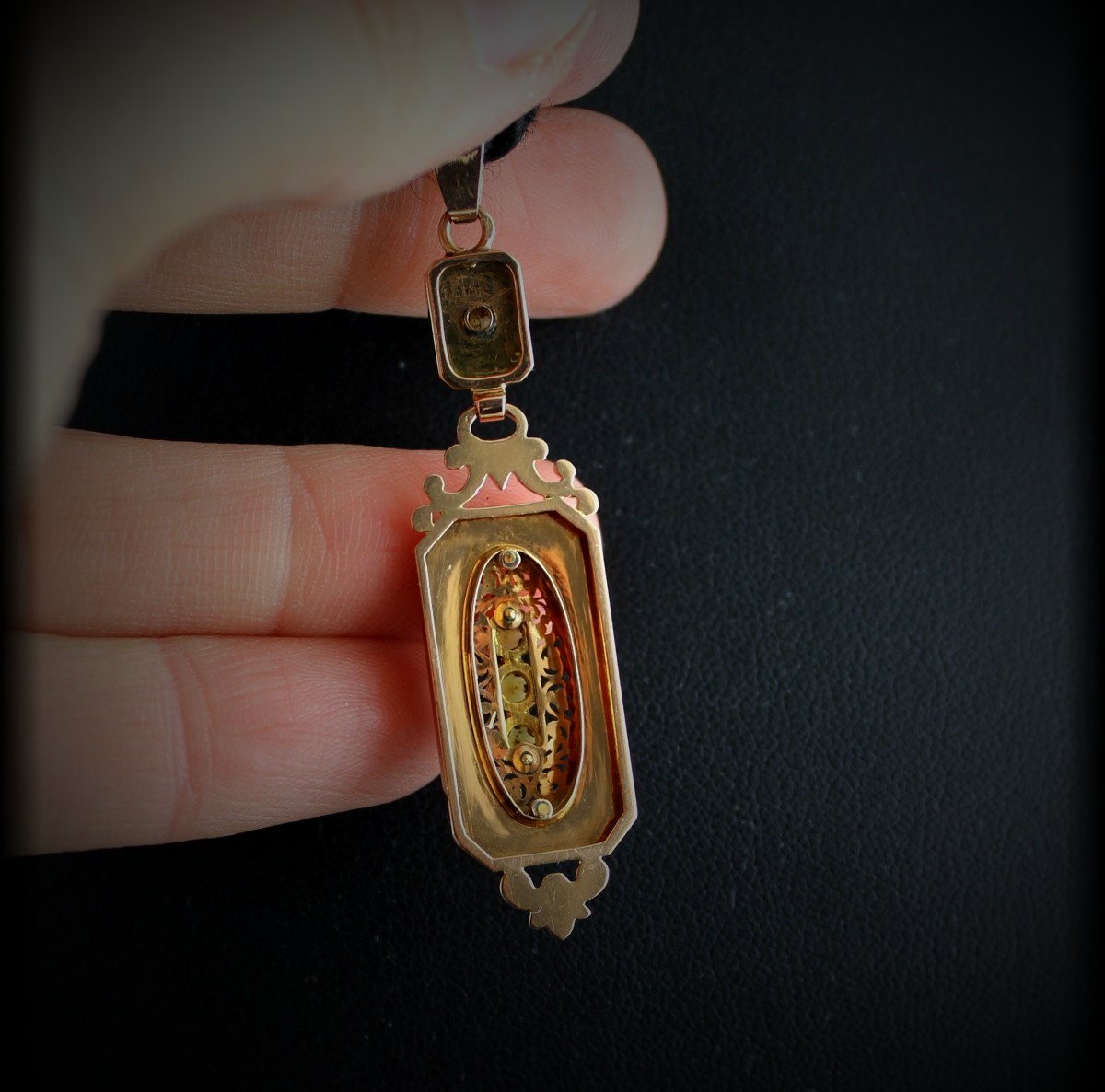 Gold Pendant - Napoléon III-photo-4