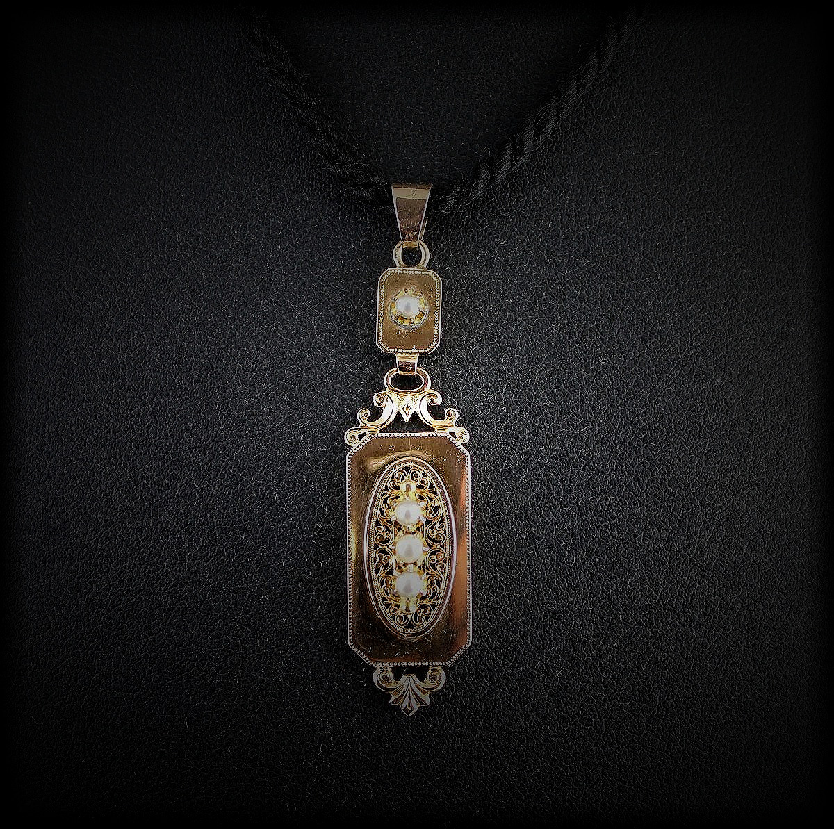 Gold Pendant - Napoléon III-photo-2