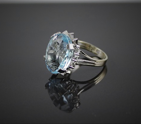 Gold And Aquamarine Ring-photo-3