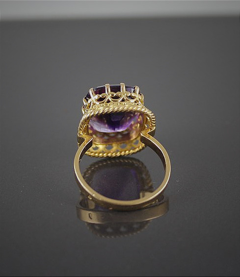 Gold And Amethyst Ring-photo-3