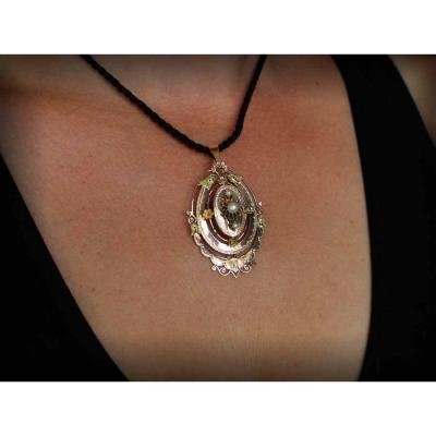 Pendant - Napoleon III Gold Brooch-photo-4