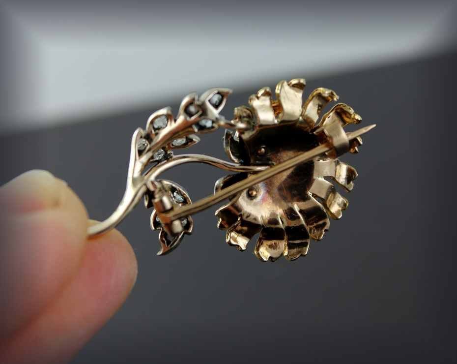 Broche 19 ème En Or-photo-3