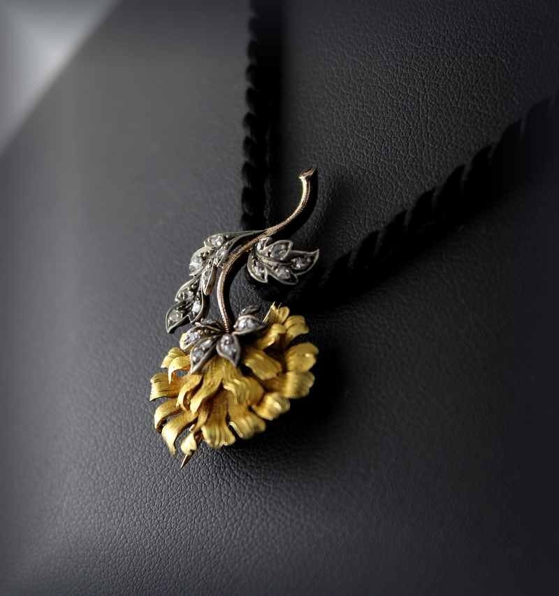 Broche 19 ème En Or-photo-6