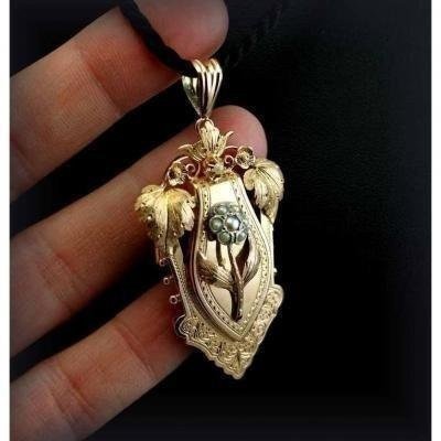 Pendentif - Broche Or - Napoléon III