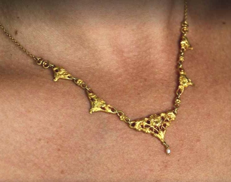 Collier Or - Art Nouveau