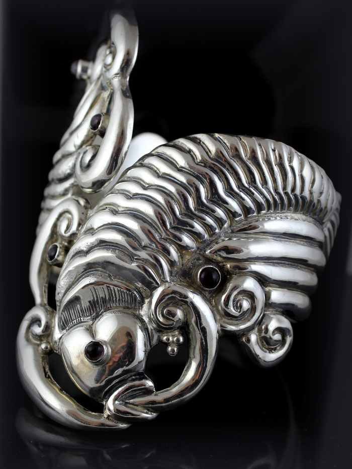 Silver Bracelet Signed 1935/1945