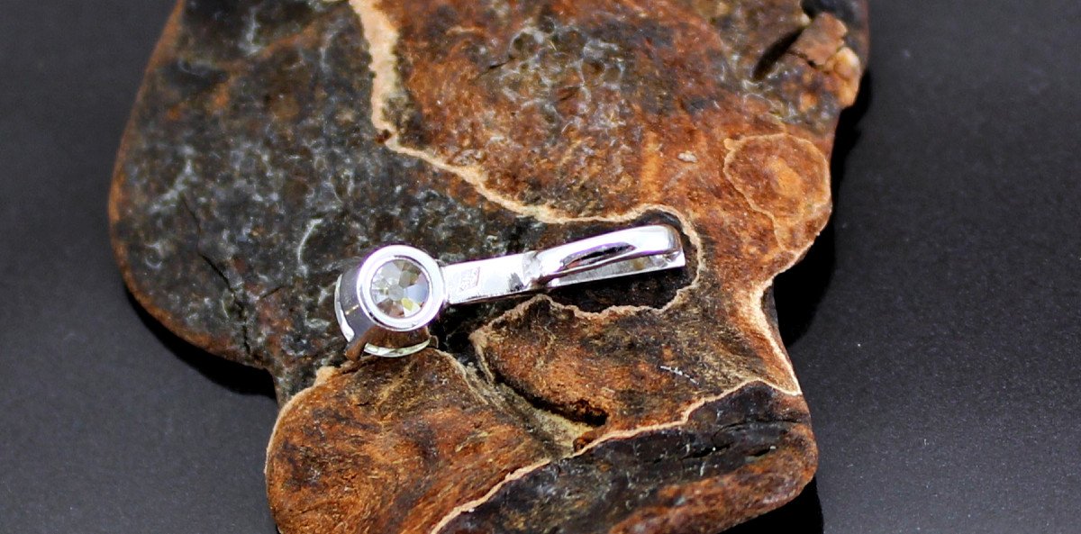Pendant White Gold And Diamond +/- 0.52 Ct-photo-2