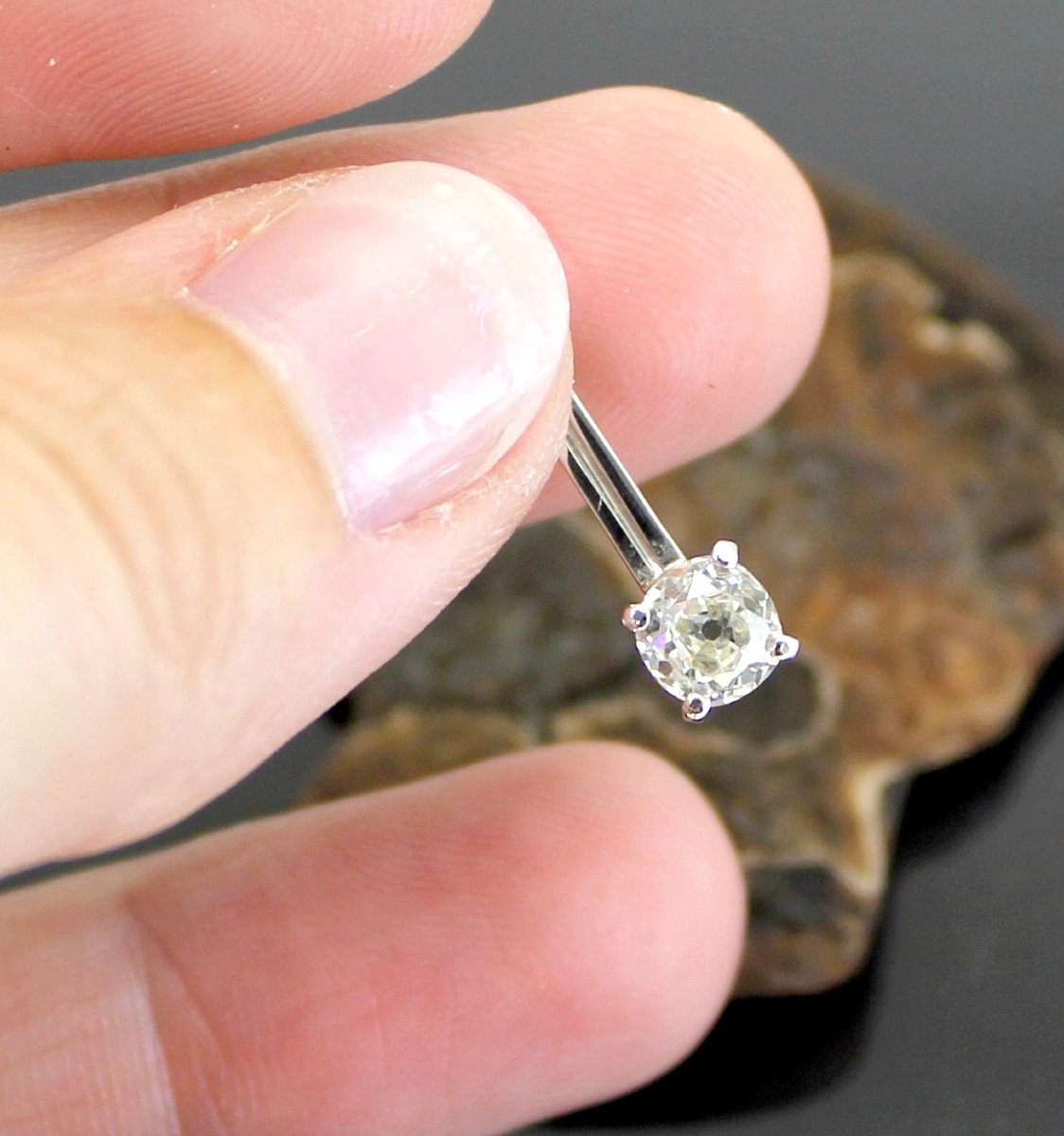Pendant White Gold And Diamond +/- 0.52 Ct-photo-3