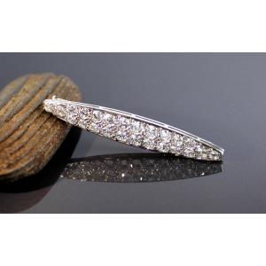 Gold And Diamond Brooch +/-1.65 Ct