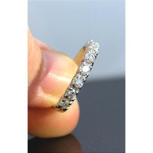 Demi alliance or (+/-0.45 ct)