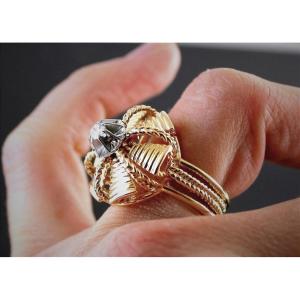 Bague or et diamants