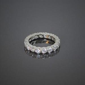 Gold Wedding Band, Full Band, Diamonds +/-2.30 Ct
