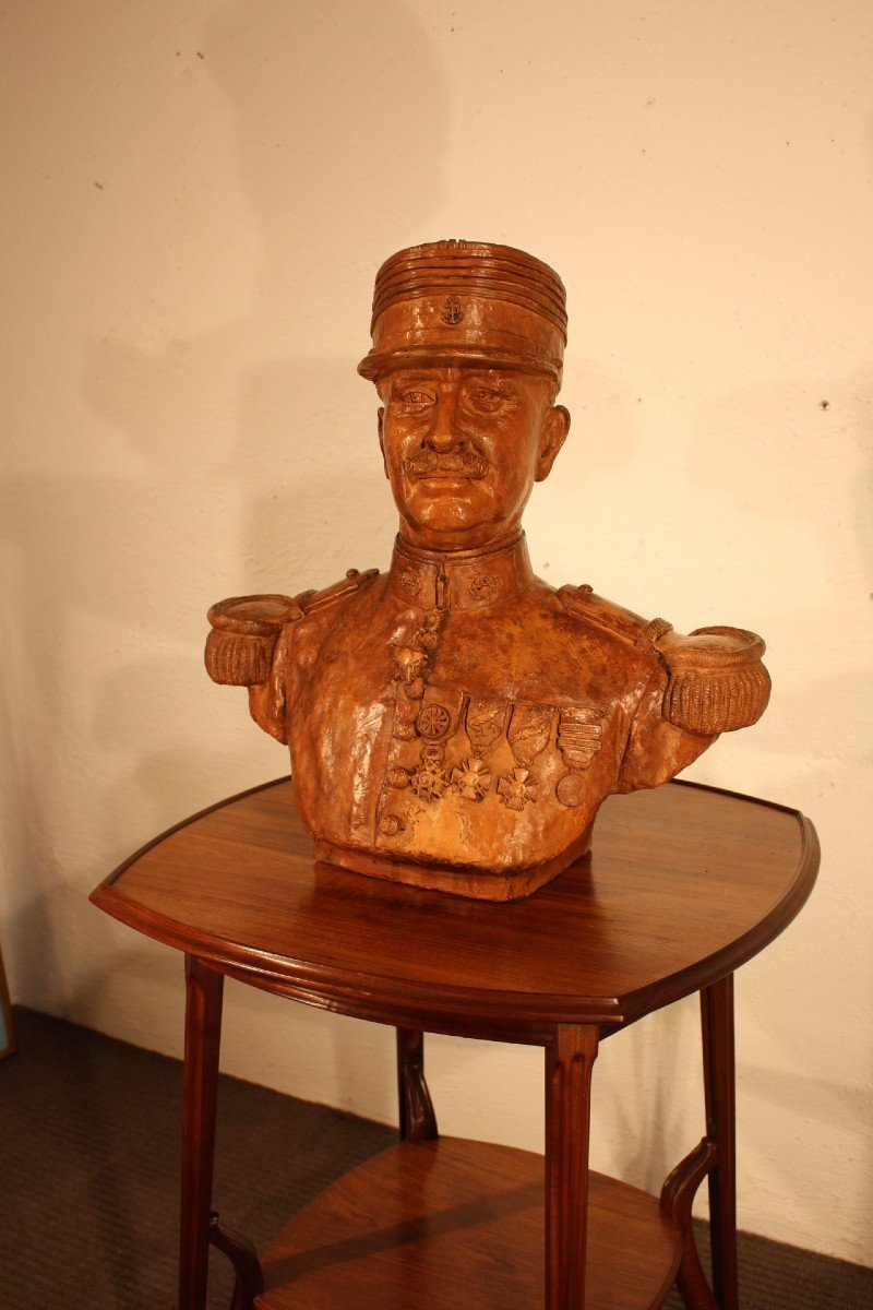 Terracotta Bust Of General Le Meut-photo-2