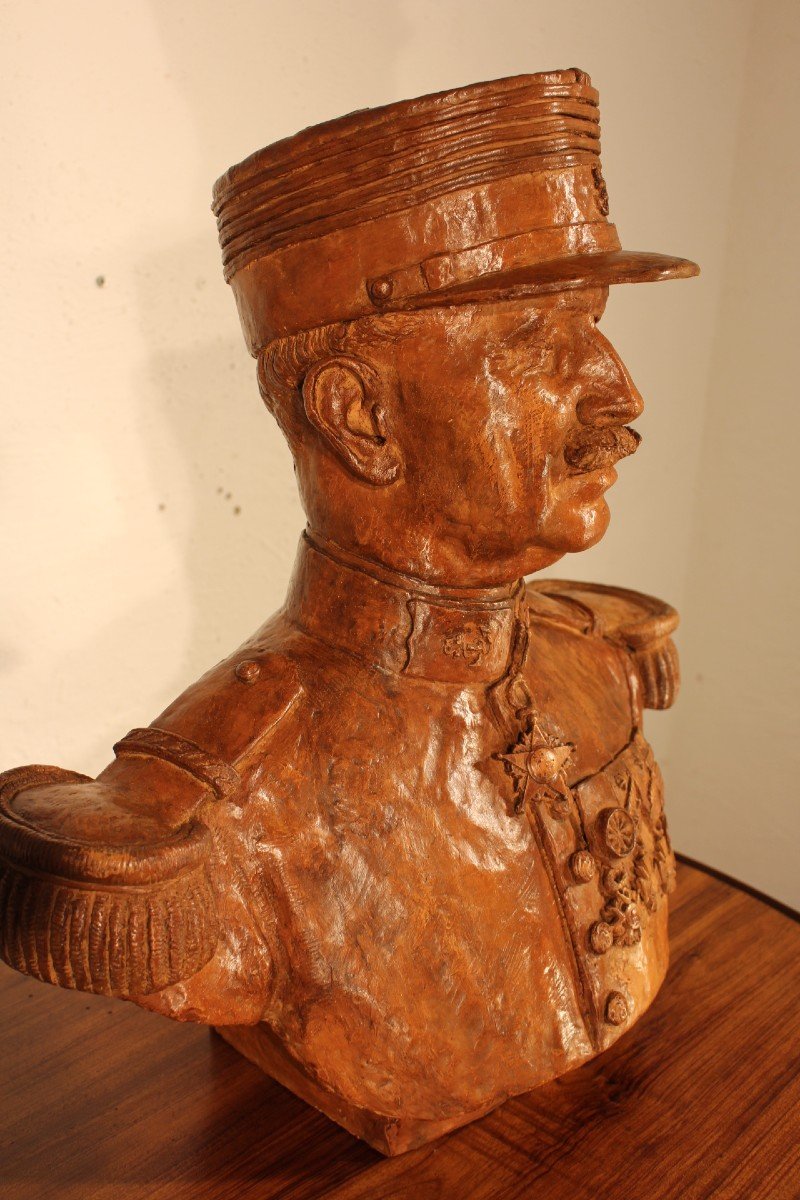 Terracotta Bust Of General Le Meut-photo-3