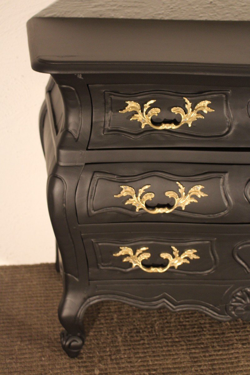 Black Louis XV Chest Of Drawers-photo-4