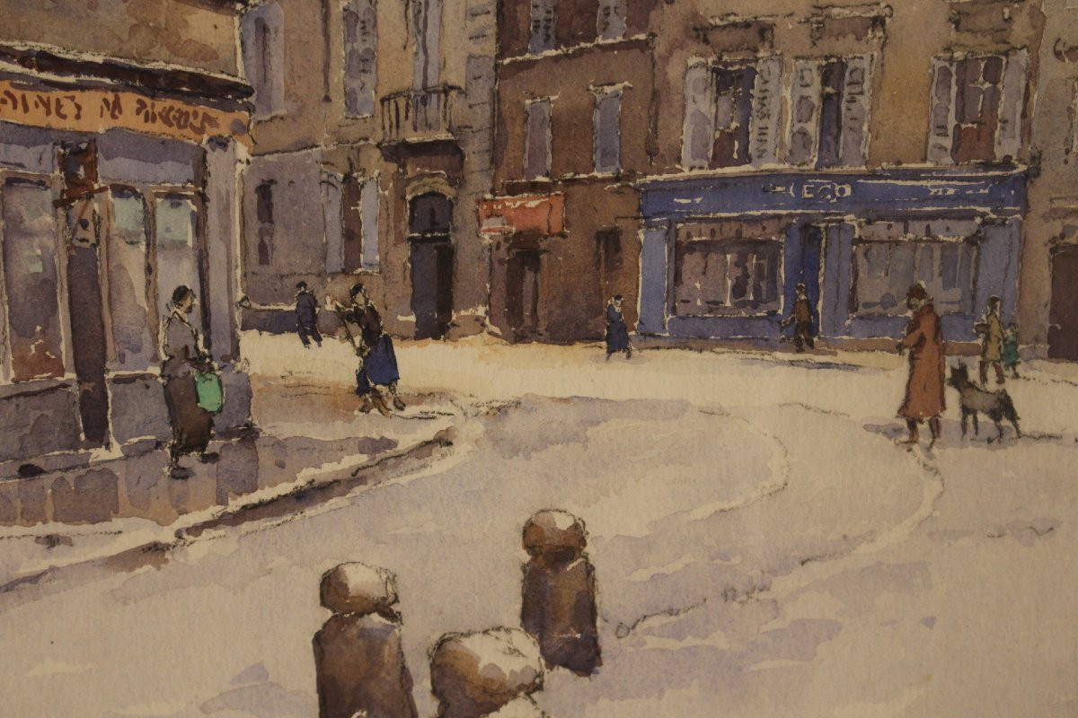 Watercolor By H. Bouvrie-photo-3