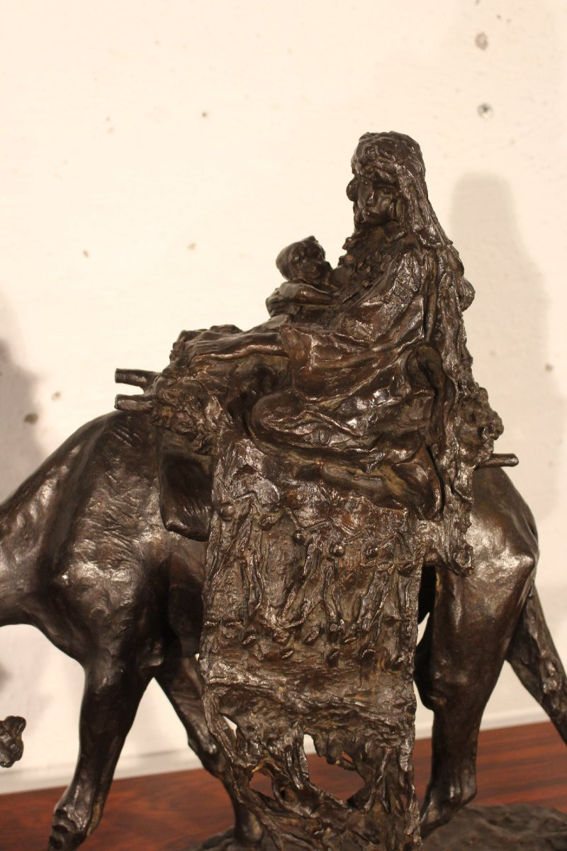 Orientalist Bronze By Ernesto Bazzaro-photo-2