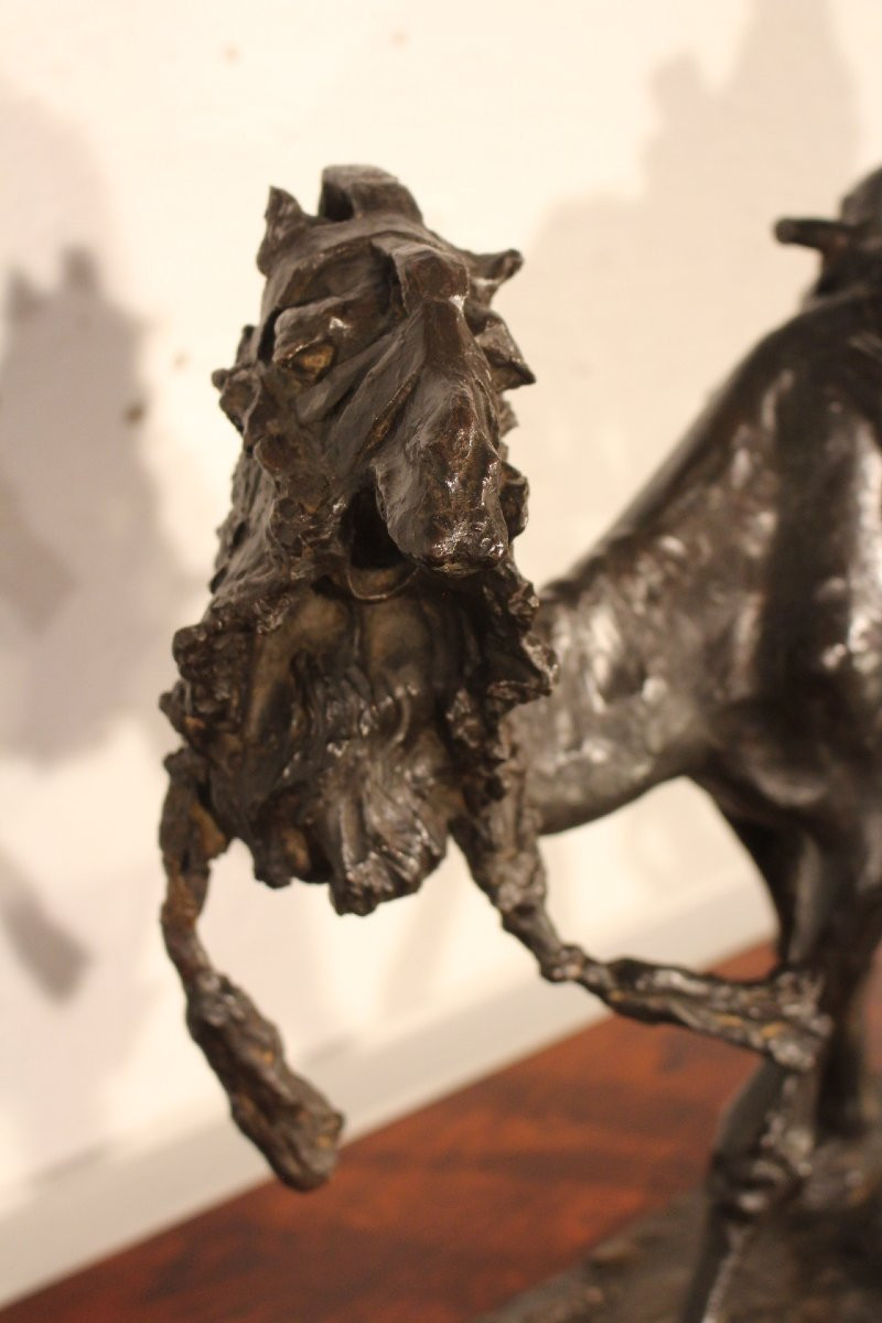  Orientalist Bronze By Ernesto Bazzaro-photo-4