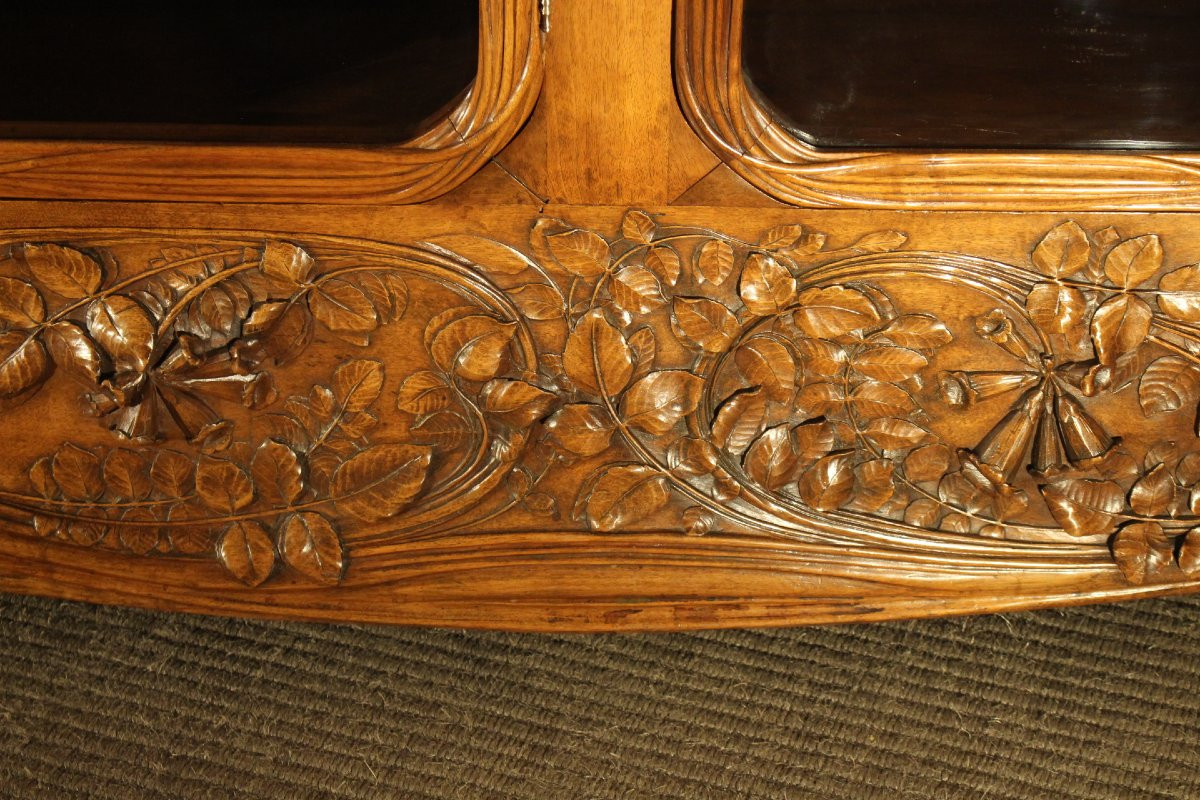 Exceptionnelle vitrine Art Nouveau-photo-2