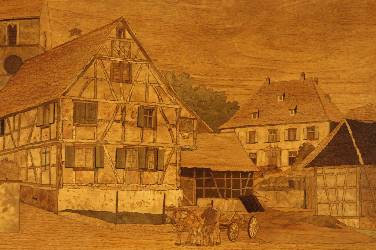 Tableau marqueterie  de SPINDLER-photo-2