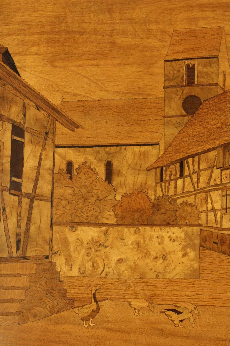 Tableau marqueterie  de SPINDLER-photo-3