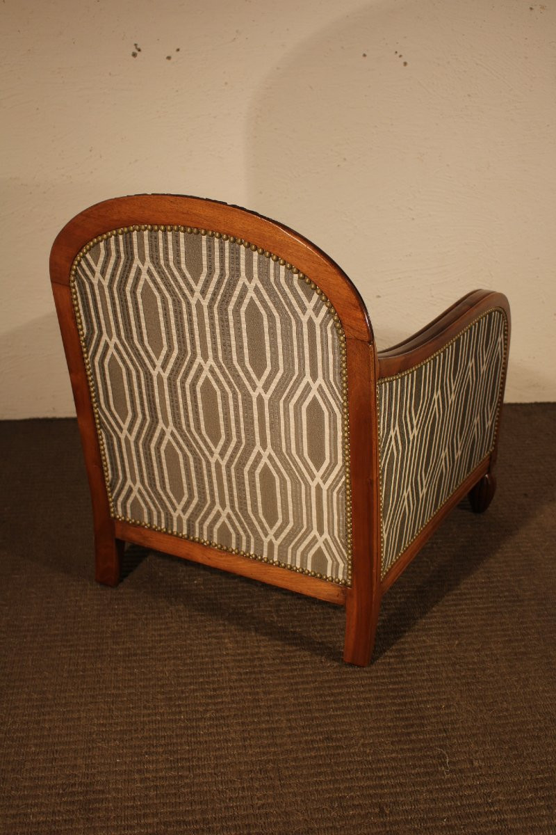 Paire de fauteuils art déco-photo-2