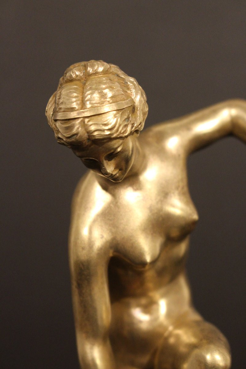 Art Deco Sculpture By Marcel Bouraine-photo-2
