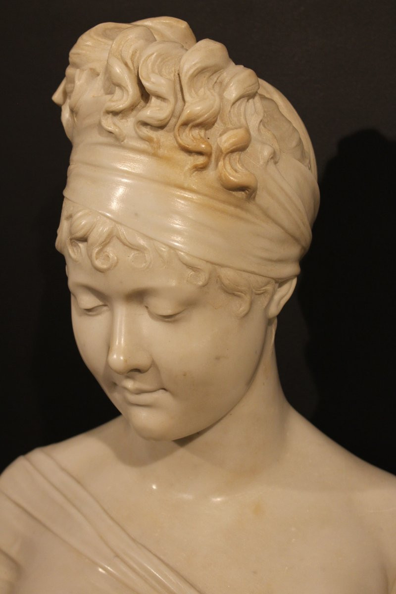  Bust Of A Woman In Carrara Marble-photo-4