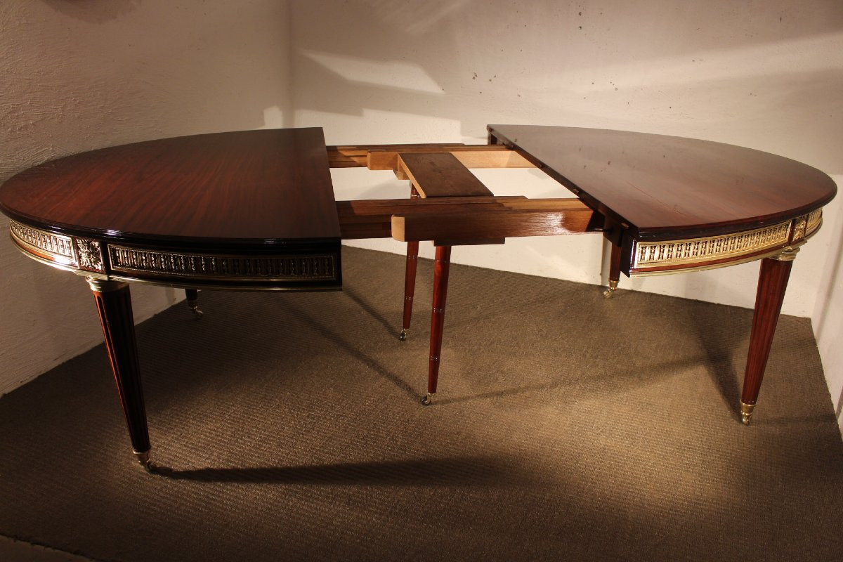  Table et ses 10 chaises Louis XVI-photo-4