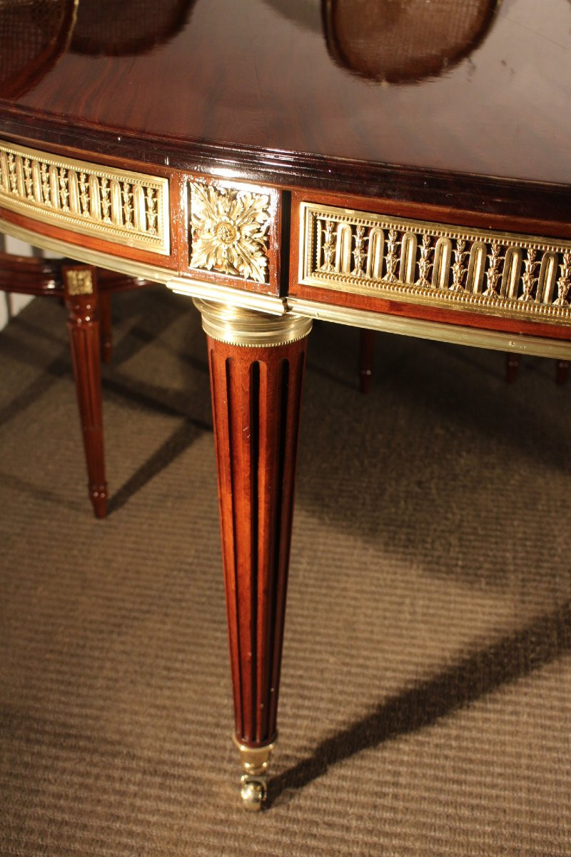  Table et ses 10 chaises Louis XVI-photo-1