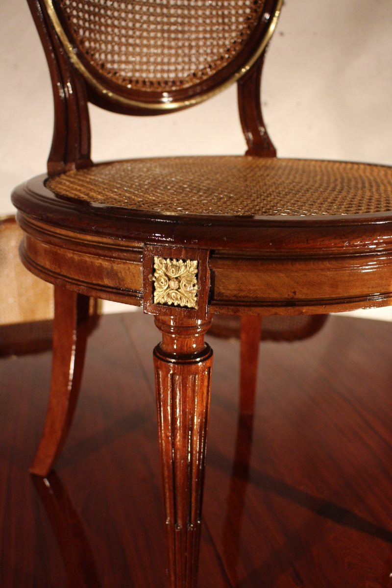  Table et ses 10 chaises Louis XVI-photo-5