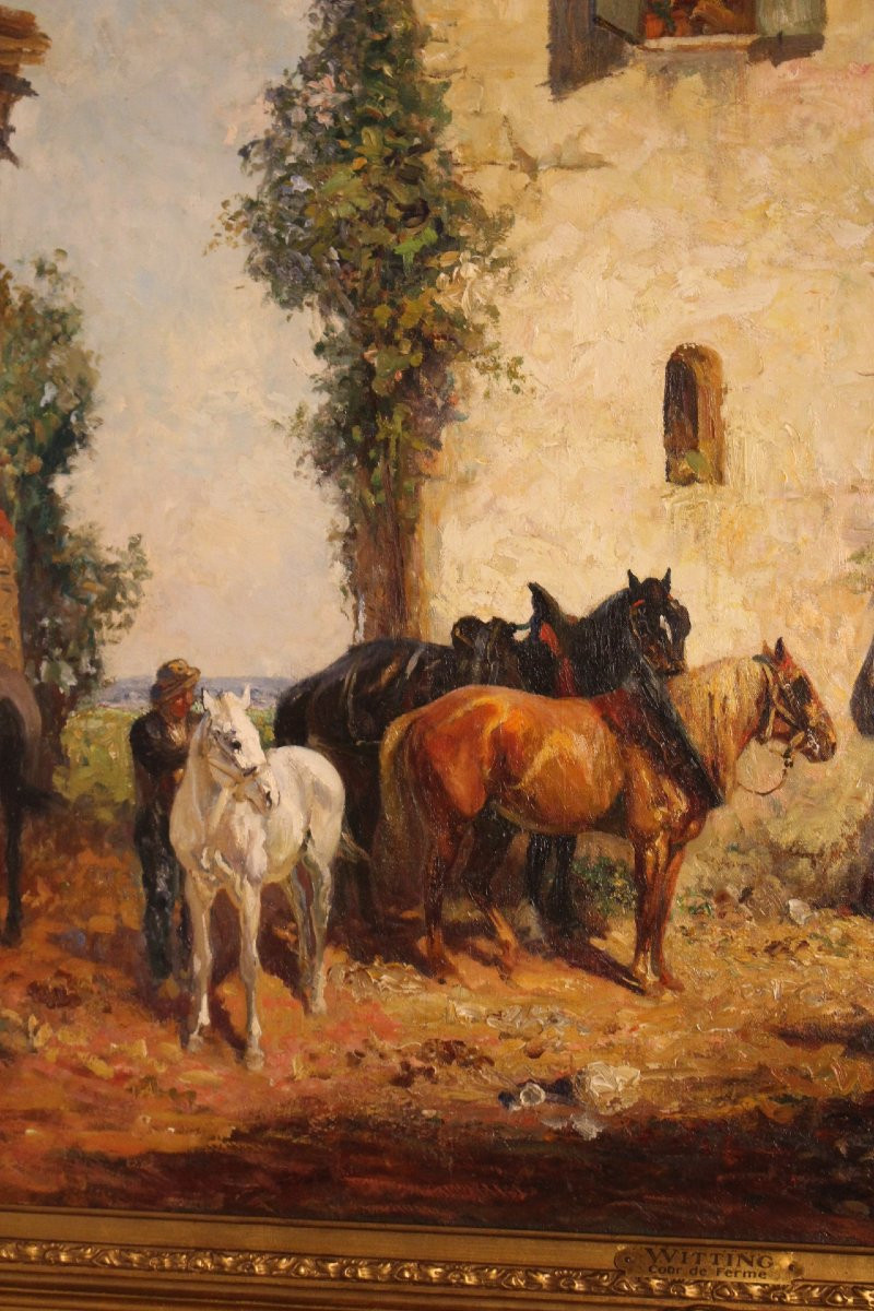 19th Century Painting By Witting-photo-2