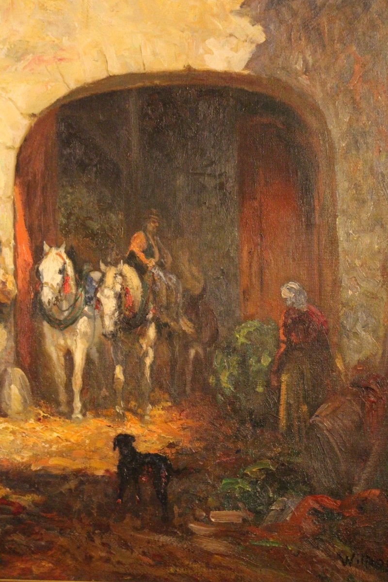 19th Century Painting By Witting-photo-3