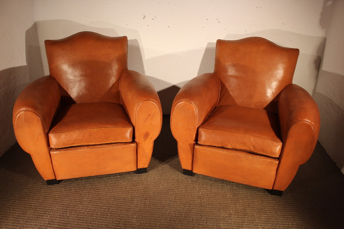 Pair Of Club Chairs