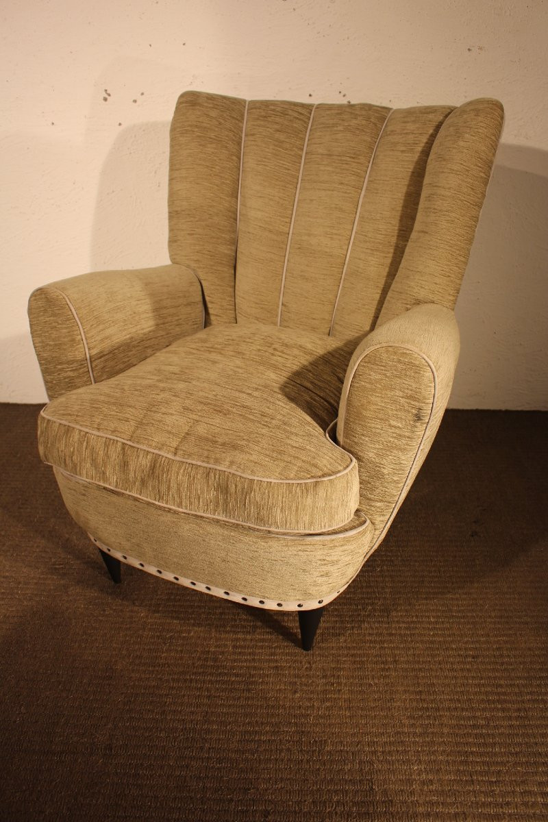 Pair Of Armchairs By Gio Ponti-photo-2