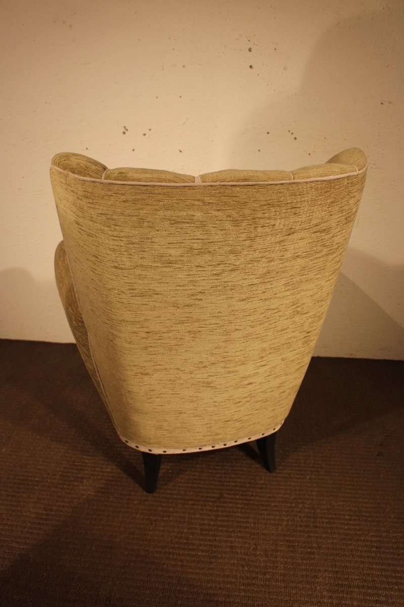 Pair Of Armchairs By Gio Ponti-photo-4