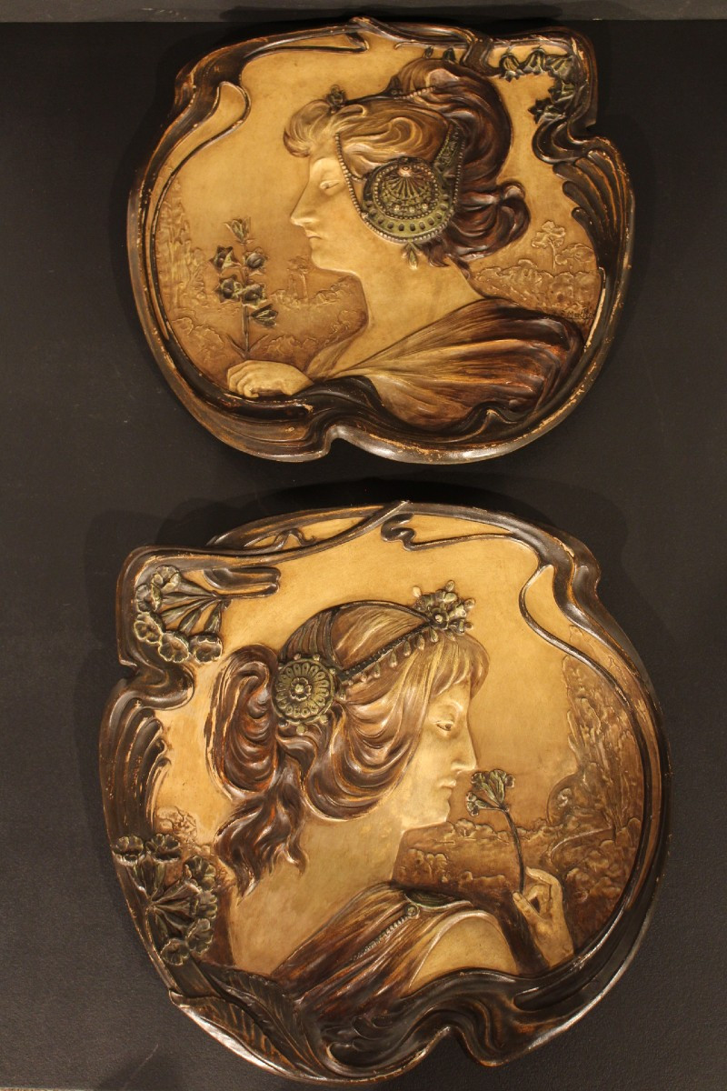  Plats décoratifs Art Nouveau de Alfons Mucha